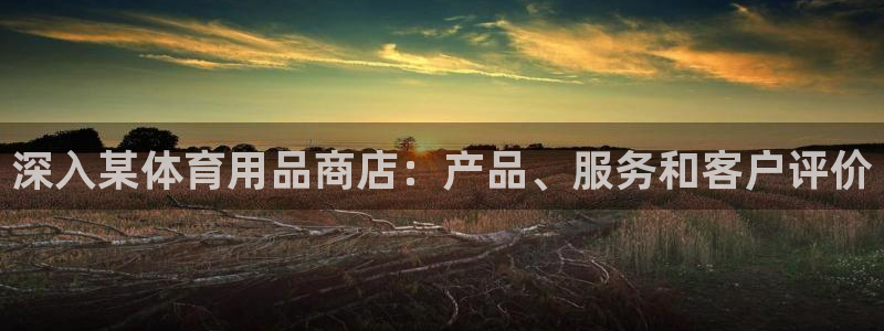欧陆娱乐注册芯7o777ts=0：深入某体育用品商店