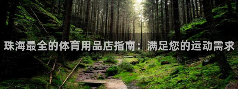 欧陆论坛：珠海最全的体育用品店指南：满足您的运动需求