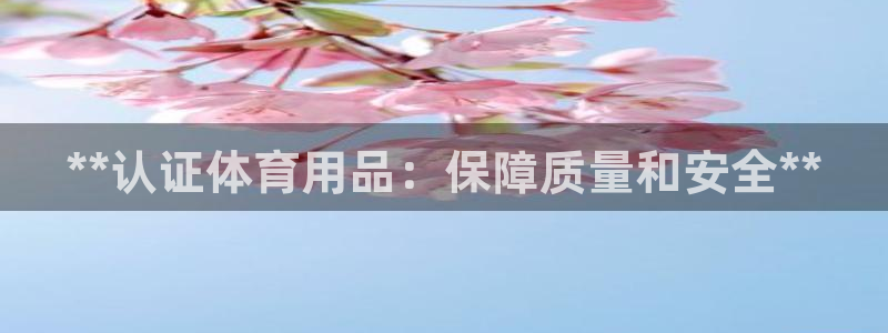 欧陆娱乐登录官网：**认证体育用品：保障质量和安全*