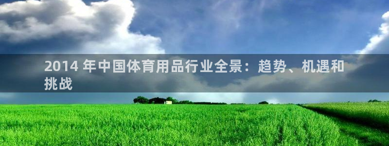 欧陆娱乐登录注册平台官网：2014 年中国体育用品行