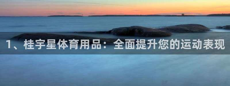 欧陆娱乐怎么注册：1、桂宇星体育用品：全面提升您的运