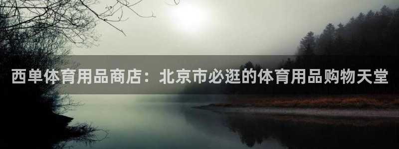 欧陆娱乐登录注册平台：西单体育用品商店：北京市必逛的