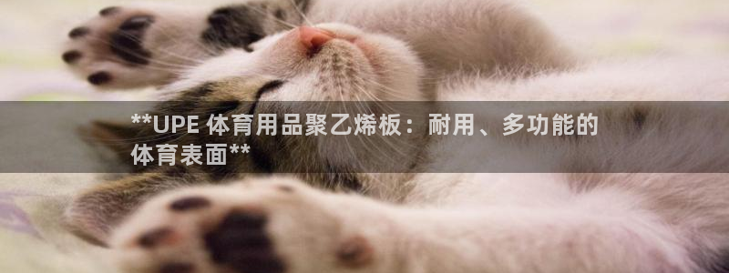 欧陆娱乐注册平台：**UPE 体育用品聚乙烯板：耐用