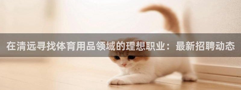 欧陆娱乐客服服务：在清远寻找体育用品领域的理想职业：