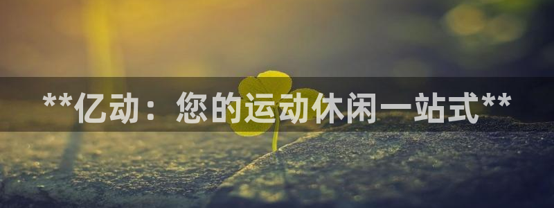 欧陆娱乐的故事：**亿动：您的运动休闲一站式**