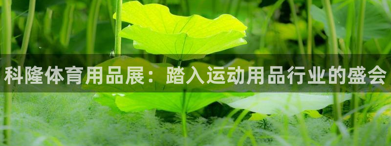 欧陆娱乐平台登录不上怎么办：科隆体育用品展：踏入运动用品行业