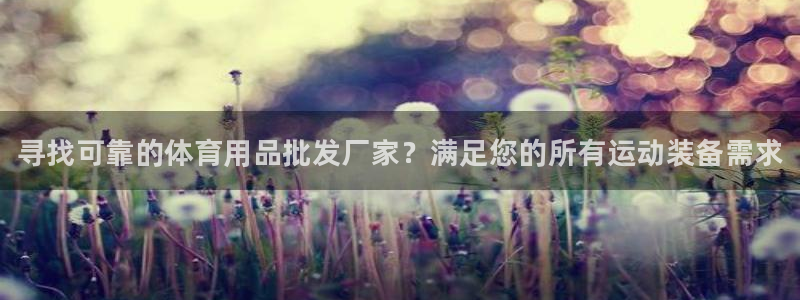 欧陆娱乐测试网站：寻找可靠的体育用品批发厂家？满足您